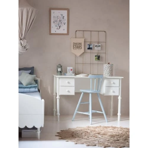 Lignea Kids Bureau Romantique En Bois Blanc 3 Lignea Kids Bureau Romantique En Bois Blanc – Image 2