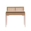 Baita Bureau Rose Et Cannage Rotin 1 Tiroir -Maisons du Monde boutique bureau rose et cannage rotin 1 tiroir