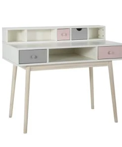 Maisons Du Monde Bureau Vintage Blanc 2 Tiroirs Gris Et Rose -Maisons du Monde boutique bureau vintage blanc 2 tiroirs gris et rose 1000 12 34 150258 1