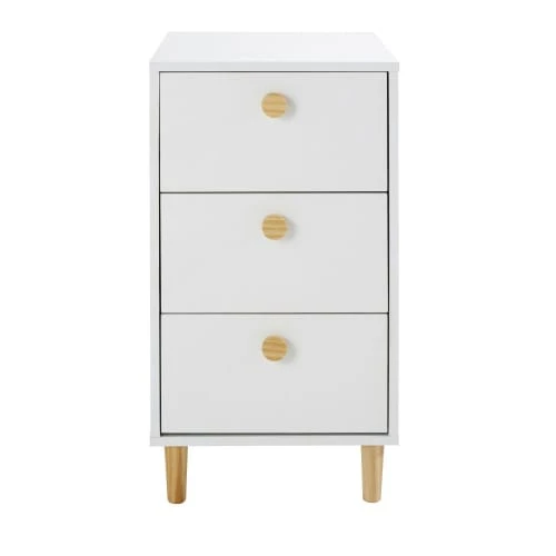 Maisons Du Monde Caisson Pour Bureau Modulable 3 Tiroirs Blanc 6 Maisons Du Monde Caisson Pour Bureau Modulable 3 Tiroirs Blanc - Image 4