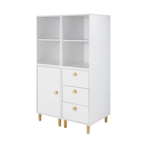 Maisons Du Monde Caisson Pour Bureau Modulable 3 Tiroirs Blanc 8 Maisons Du Monde Caisson Pour Bureau Modulable 3 Tiroirs Blanc - Image 6