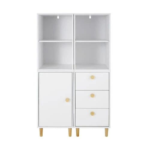 Maisons Du Monde Caisson Pour Bureau Modulable 3 Tiroirs Blanc 5 Maisons Du Monde Caisson Pour Bureau Modulable 3 Tiroirs Blanc - Image 3