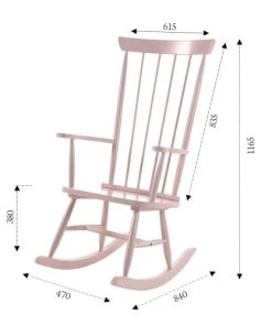 Vipack Chaise à Bascule Rose -Maisons du Monde boutique chaise a bascule rose 2