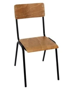 The Home Deco Factory Chaise écolier Noir