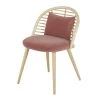 Maisons Du Monde Chaise En Velours Terracotta, Rotin Et Bouleau -Maisons du Monde boutique chaise en velours terracotta rotin et bouleau 1000 6 32 215651 4