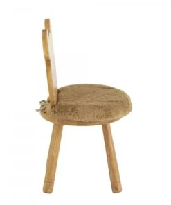 Meubles & Design Chaise Enfant Avec Dossier Ourson Et Coussin Marron -Maisons du Monde boutique chaise enfant avec dossier ourson et coussin marron 2