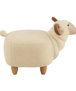 LANADECO Chaise Enfant Bois Et Textile Blanc -Maisons du Monde boutique chaise enfant bois et textile blanc 2