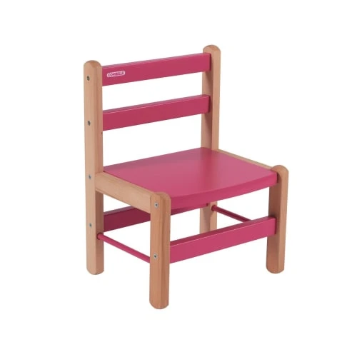 Combelle Chaise Enfant En Bois Bicolore Fuchsia 3 Combelle Chaise Enfant En Bois Bicolore Fuchsia