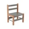 Combelle Chaise Enfant En Bois Bicolore Gris -Maisons du Monde boutique chaise enfant en bois bicolore gris