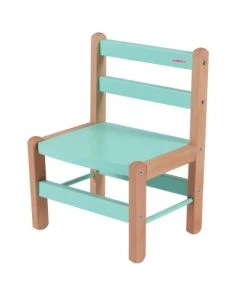 Combelle Chaise Enfant En Bois Bicolore Vert Menthe -Maisons du Monde boutique chaise enfant en bois bicolore vert menthe 3