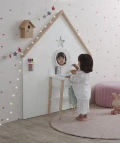 MICUNA Coiffeuse Enfant 2 En 1 Blanche 6 MICUNA Coiffeuse Enfant 2 En 1 Blanche -Maisons du Monde boutique coiffeuse enfant 2 en 1 blanche 1