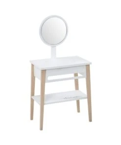 MICUNA Coiffeuse Enfant 2 En 1 Blanche 7 MICUNA Coiffeuse Enfant 2 En 1 Blanche -Maisons du Monde boutique coiffeuse enfant 2 en 1 blanche 2