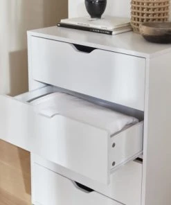 Alice's Garden Commode Blanche Scandinave, 4 Tiroirs 11 Alice's Garden Commode Blanche Scandinave, 4 Tiroirs -Maisons du Monde boutique commode blanche scandinave 4 tiroirs 3