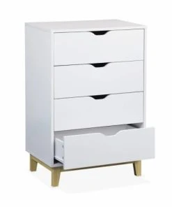 Alice's Garden Commode Blanche Scandinave, 4 Tiroirs 13 Alice's Garden Commode Blanche Scandinave, 4 Tiroirs -Maisons du Monde boutique commode blanche scandinave 4 tiroirs 5