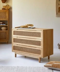 Tikamoon Commode Enfant En Orme Massif Et Cannage 10 Tikamoon Commode Enfant En Orme Massif Et Cannage -Maisons du Monde boutique commode enfant en orme massif et cannage 3