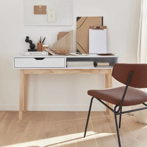 Alice's Garden Console Scandinave Blanche Avec Un Tiroir 4 Alice's Garden Console Scandinave Blanche Avec Un Tiroir – Image 2