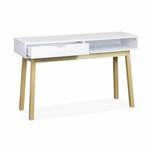Alice's Garden Console Scandinave Blanche Avec Un Tiroir 7 Alice's Garden Console Scandinave Blanche Avec Un Tiroir – Image 5