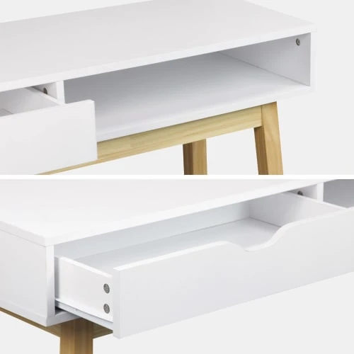 Alice's Garden Console Scandinave Blanche Avec Un Tiroir 8 Alice's Garden Console Scandinave Blanche Avec Un Tiroir – Image 6
