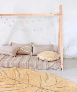 Lorena Canals Coussin Rond En Coton Rose ø48 -Maisons du Monde boutique coussin rond en coton rose oe48 2