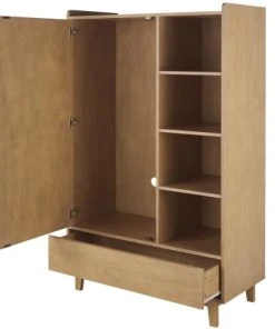 Maisons Du Monde Dressing 1 Porte Battante 1 Tiroir Marron -Maisons du Monde boutique dressing 1 porte battante 1 tiroir marron 1000 12 21 226095 2