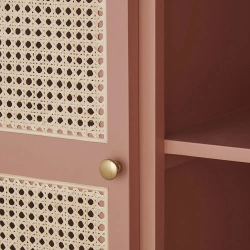 Maisons Du Monde Dressing 2 Portes 1 Tiroir Terracotta Et Cannage En Rotin 5 Maisons Du Monde Dressing 2 Portes 1 Tiroir Terracotta Et Cannage En Rotin - Image 3