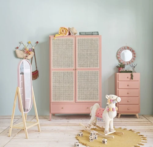 Maisons Du Monde Dressing 2 Portes 1 Tiroir Terracotta Et Cannage En Rotin 6 Maisons Du Monde Dressing 2 Portes 1 Tiroir Terracotta Et Cannage En Rotin - Image 4