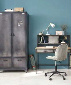 Maisons Du Monde Dressing 2 Portes Battantes En Métal Gris Anthracite -Maisons du Monde boutique dressing 2 portes battantes en metal gris anthracite 1000 11 25 220195 3