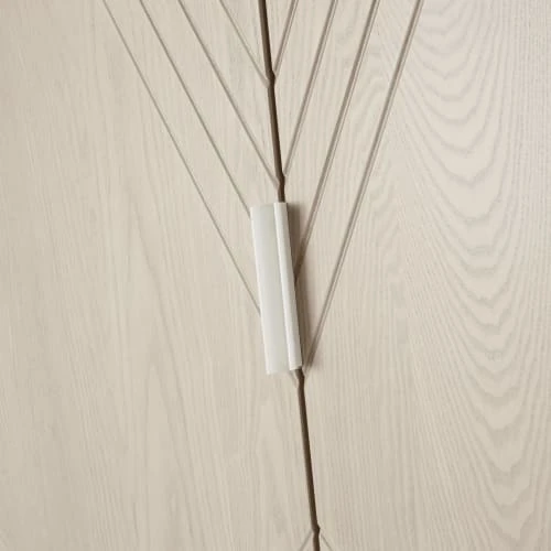 Maisons Du Monde Dressing 2 Portes Battantes Sculptées Blanche Et Beige 5 Maisons Du Monde Dressing 2 Portes Battantes Sculptées Blanche Et Beige - Image 3