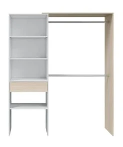 Dmora Dressing Avec Effet Bois Blanc Et Chêne -Maisons du Monde boutique dressing avec effet bois blanc et chene 2