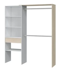 Dmora Dressing Avec Effet Bois Blanc Et Chêne -Maisons du Monde boutique dressing avec effet bois blanc et chene 3