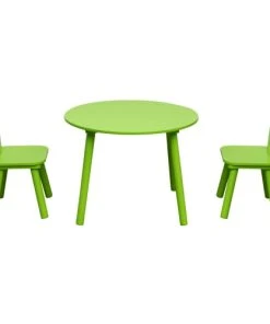 Mobili Rebecca Ensemble De Table Basse Et 2 Chaises Pour Enfants En MDF Vertes -Maisons du Monde boutique ensemble de table basse et 2 chaises pour enfants en mdf vertes 2