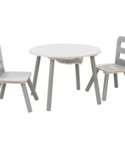 KidKraft Ensemble Table Avec Rangement Et 2 Chaises Blanc Et Gris -Maisons du Monde boutique ensemble table avec rangement et 2 chaises blanc et gris 3