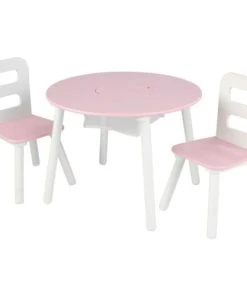 KidKraft Ensemble Table Avec Rangement Et 2 Chaises Rose