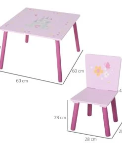 HOMCOM Ensemble Table Et Chaises Enfant Design Princesse Motif Château 10 HOMCOM Ensemble Table Et Chaises Enfant Design Princesse Motif Château -Maisons du Monde boutique ensemble table et chaises enfant design princesse motif chateau 2