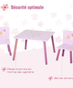 HOMCOM Ensemble Table Et Chaises Enfant Design Princesse Motif Château 13 HOMCOM Ensemble Table Et Chaises Enfant Design Princesse Motif Château -Maisons du Monde boutique ensemble table et chaises enfant design princesse motif chateau 5