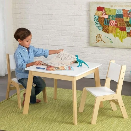 KidKraft Ensemble Table Moderne Et 2 Chaises 4 KidKraft Ensemble Table Moderne Et 2 Chaises - Image 2