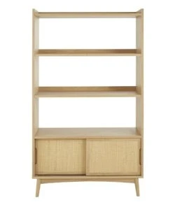 Maisons Du Monde Etagère 2 Portes Coulissantes Cannage En Rotin