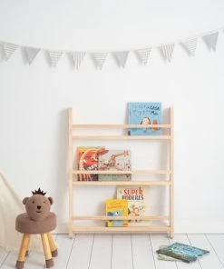Crochetts Étagère à Livres Montessori Angela Pin Naturel -Maisons du Monde boutique etagere a livres montessori angela pin naturel 2