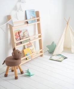 Crochetts Étagère à Livres Montessori Angela Pin Naturel -Maisons du Monde boutique etagere a livres montessori angela pin naturel 4