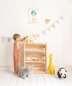 Crochetts Étagère à Livres Montessori Blanca Pin Naturel -Maisons du Monde boutique etagere a livres montessori blanca pin naturel 3