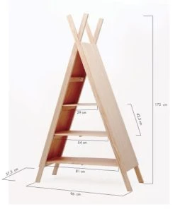 RNT By Really Nice Things Étagère Bibliothèque En Pin Massif Couleur Naturel Forme De Tipi 13 RNT By Really Nice Things Étagère Bibliothèque En Pin Massif Couleur Naturel Forme De Tipi -Maisons du Monde boutique etagere bibliotheque en pin massif couleur naturel forme de tipi 5