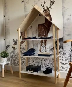 Maisons du Monde boutique -Maisons du Monde boutique etagere bibliotheque pour enfant 3 niveaux en pin naturel blanc 1