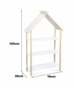 Alice's Garden Etagère Bibliothèque Pour Enfant 3 Niveaux En Pin Naturel Blanc -Maisons du Monde boutique etagere bibliotheque pour enfant 3 niveaux en pin naturel blanc 2