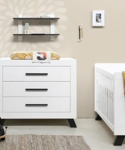 Bopita Étagère Blanc/noir En MDF -Maisons du Monde boutique etagere blanc noir en mdf 3