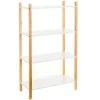 Wadiga Étagère Chambre Enfant 4 étages Blanc Et Bois - 60x30x106.5cm 2 Wadiga Étagère Chambre Enfant 4 étages Blanc Et Bois - 60x30x106.5cm -Maisons du Monde boutique etagere chambre enfant 4 etages blanc et bois 60x30x106 5cm