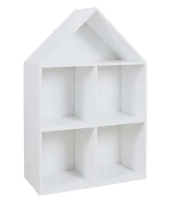 The Home Deco Kids Etagère Maison En Bois 4 Cases Paul