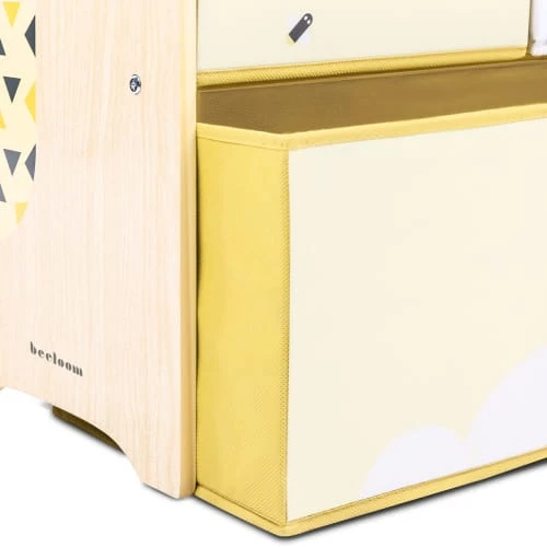 Beeloom Etagère Multifonctionnelle Pour Enfants En Bois Naturel Jaune 4 Beeloom Etagère Multifonctionnelle Pour Enfants En Bois Naturel Jaune - Image 3