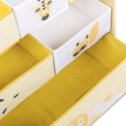 Beeloom Etagère Multifonctionnelle Pour Enfants En Bois Naturel Jaune 6 Beeloom Etagère Multifonctionnelle Pour Enfants En Bois Naturel Jaune - Image 5