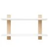 Bopita Étagère Murale Blanc Naturel -Maisons du Monde boutique etagere murale blanc naturel