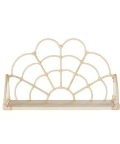 Maisons Du Monde Etagère Murale En Rotin Et Bois De Sapin Beige